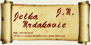 Jelka Mrdaković vizit kartica